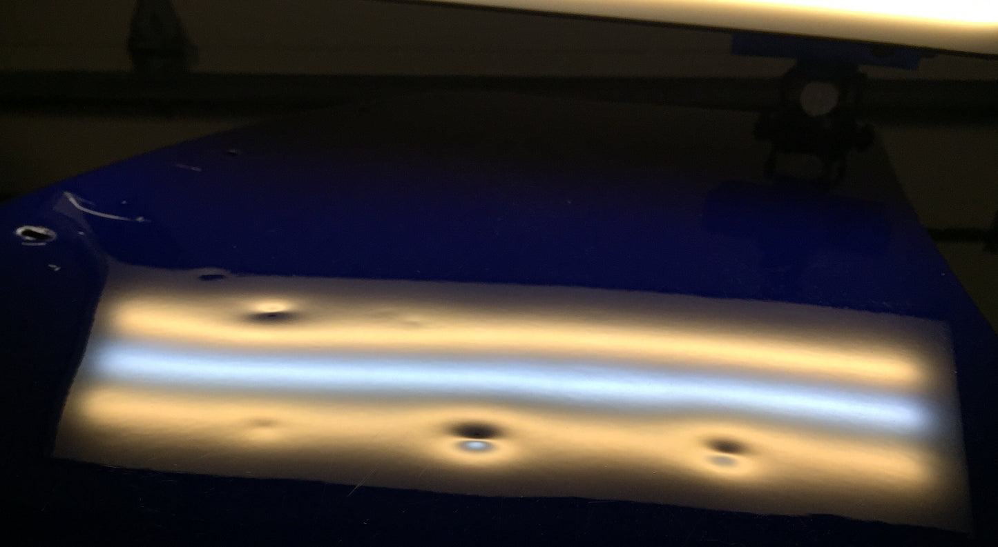 18 inch CW C WC Stuckey Cordless PDR LED Light. Battery and Charger Included. 5 LED strip configuration (Cool, Warm, Cool,  Warm, Cool)