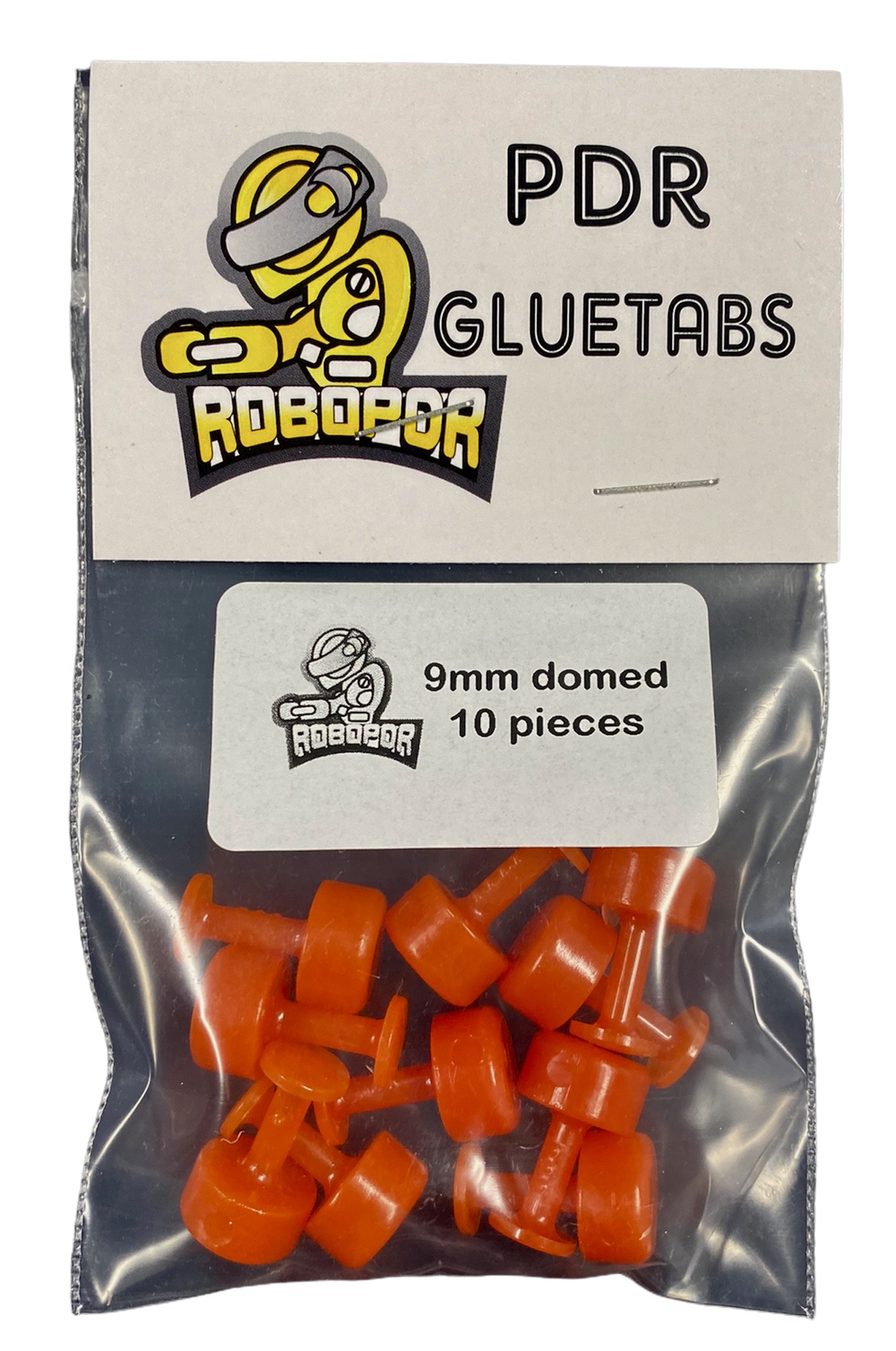 9mm Domed Hot Sauce Glue Tabs