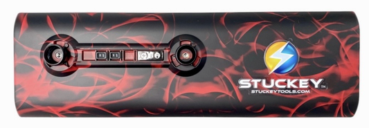 18 inch Hydro Dip Stuckey Cordless PDR LED Light Red Phantom Flame. Battery and Charger Included.