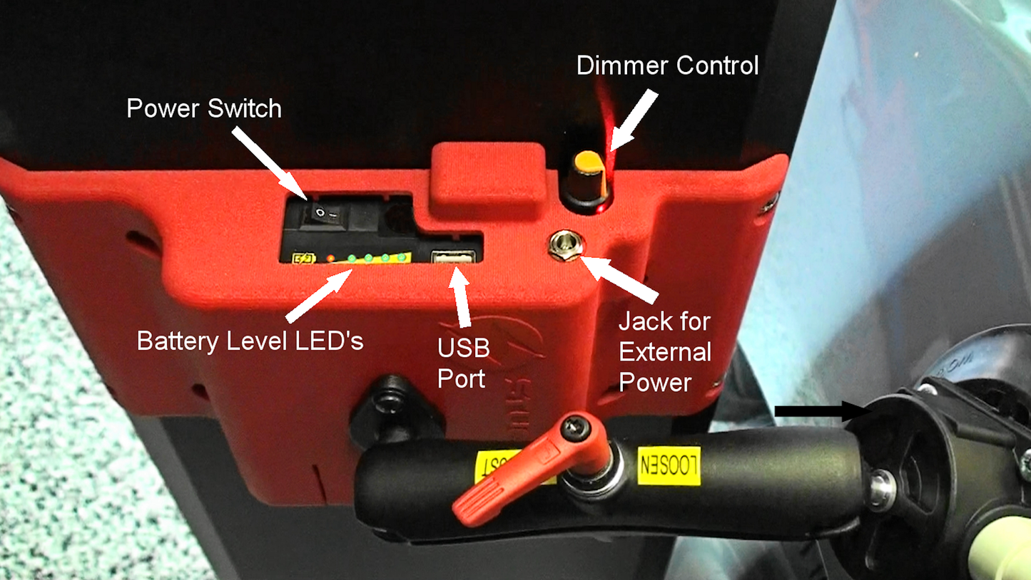 XL Gamma Cordless PDR Hail Light Blue (Price includes:  Light, Battery and Charger. NO MOUNT)